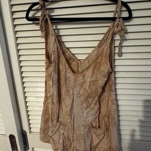 Stylish Beige Camisole with Tie Straps